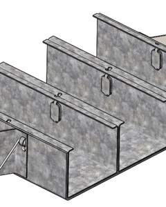 Coupling set for driptrough 3-ways Galv